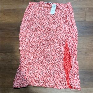 A&F High waist slit skirt NWT